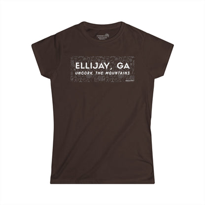 Women’s t-shirt by 515Gear.com | Ellijay, GA | Uncork with vineyard lifestyle graphic perfect for girls’ weekends