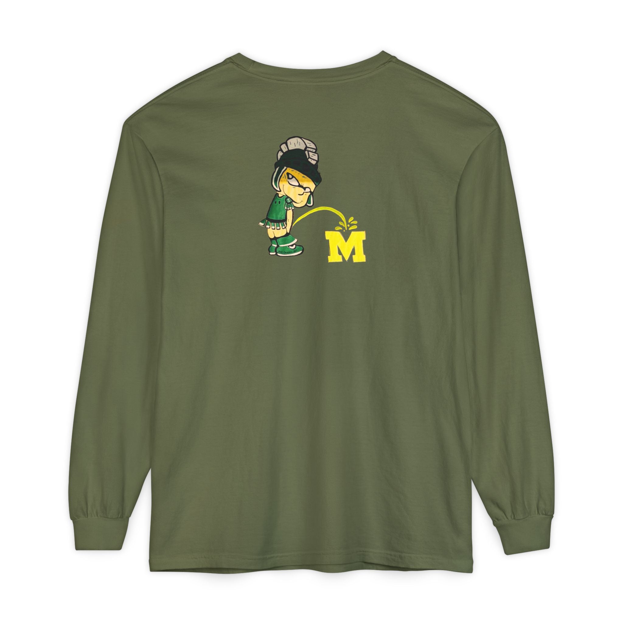 EASy Does It No Neutral Zone Always Spartan Long Sleeve Comfort Colors T-Shirt