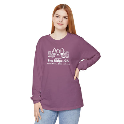 Blue Ridge - Hike More Stress Less - Long Sleeve T-Shirt