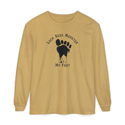 Loch Ness Monster My Foot - Bigfoot Long Sleeve T-Shirt