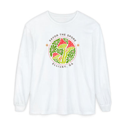 Savor the Spore – Ellijay, GA Unisex Long-Sleeve Tee