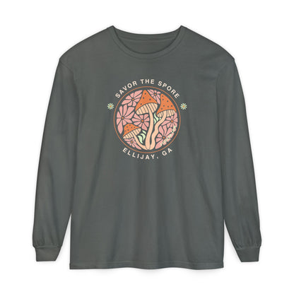 Savor the Spore – Ellijay, GA Unisex Long-Sleeve Tee