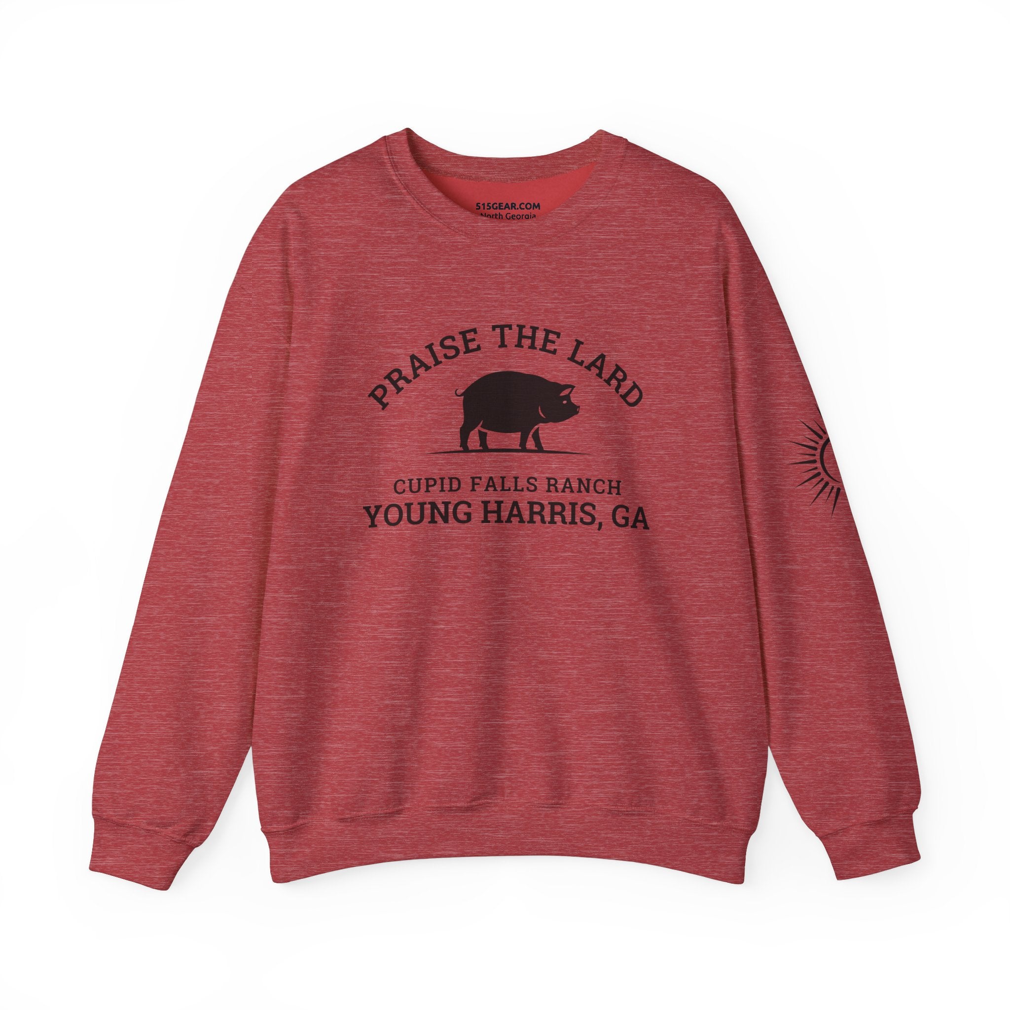 Sweatshirt, Praise the Lard Design, 515Gear.com | Young Harris, GA | Cupid Falls Ranch