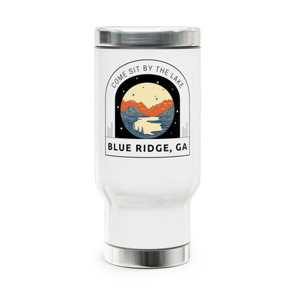 Blue Ridge- Stainless Steel Travel Mug with Handle, 14oz