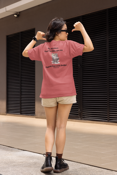 Women's T-shirt, Cat Graphic, Be the Person | by 515Gear.com | Support your local Shelter