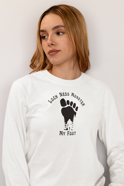 Loch Ness Monster My Foot - Bigfoot Long Sleeve T-Shirt