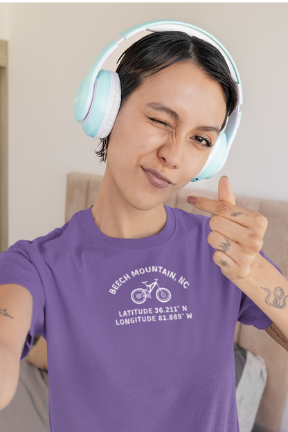 Lift, Mountain Bike, Repeat – Women’s Beech Mountain NC Women's Softstyle Tee