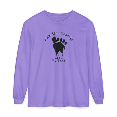 Loch Ness Monster My Foot - Bigfoot Long Sleeve T-Shirt