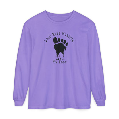 Loch Ness Monster My Foot - Bigfoot Long Sleeve T-Shirt