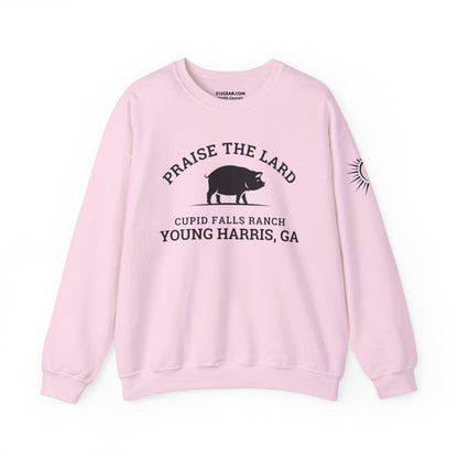 Young Harris, Praise the Lard, Cupid Falls Ranch - Heavy Blend™ Crewneck Sweatshirt