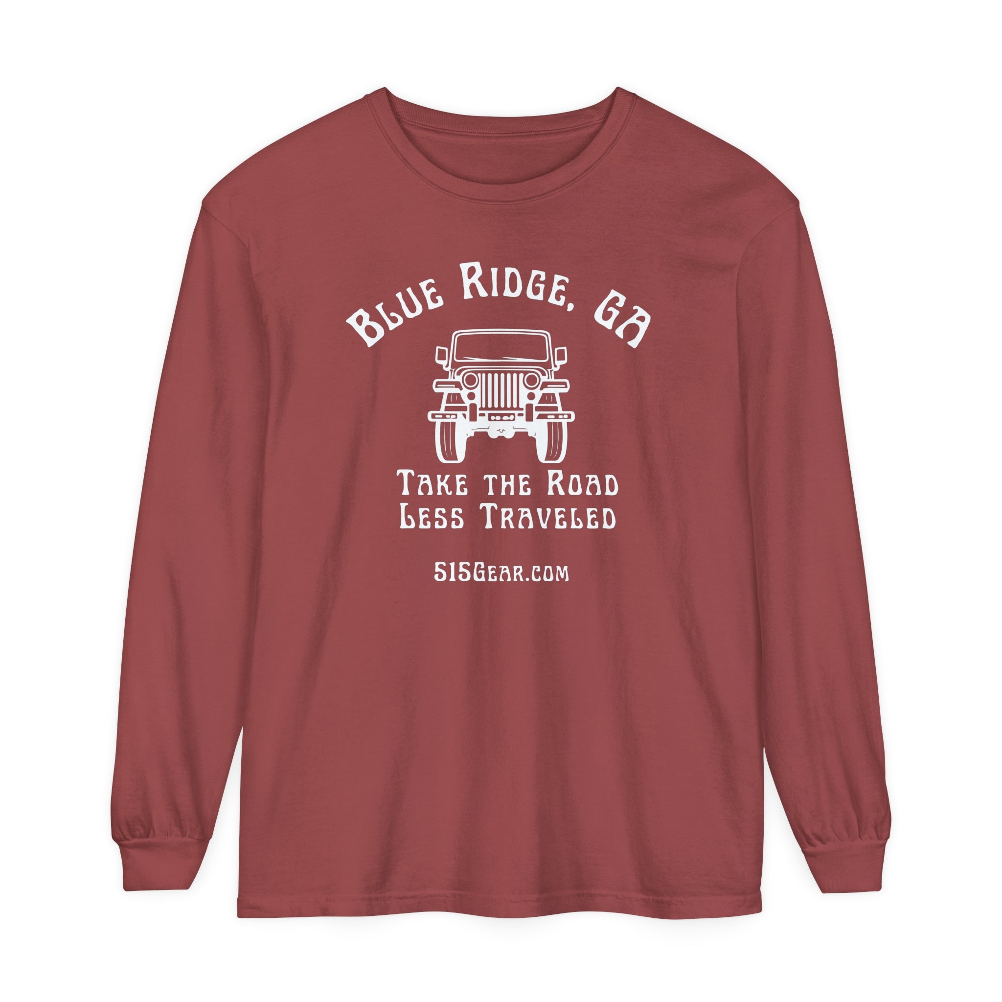 Blue Ridge, Jeep the Road Less Traveled - Long Sleeve T-Shirt