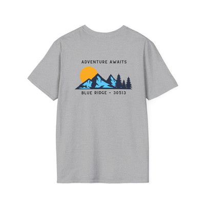 Adult T-shirt, Adventure Awaits Graphic, by 515Gear.com | Blue Ridge, GA | 30513