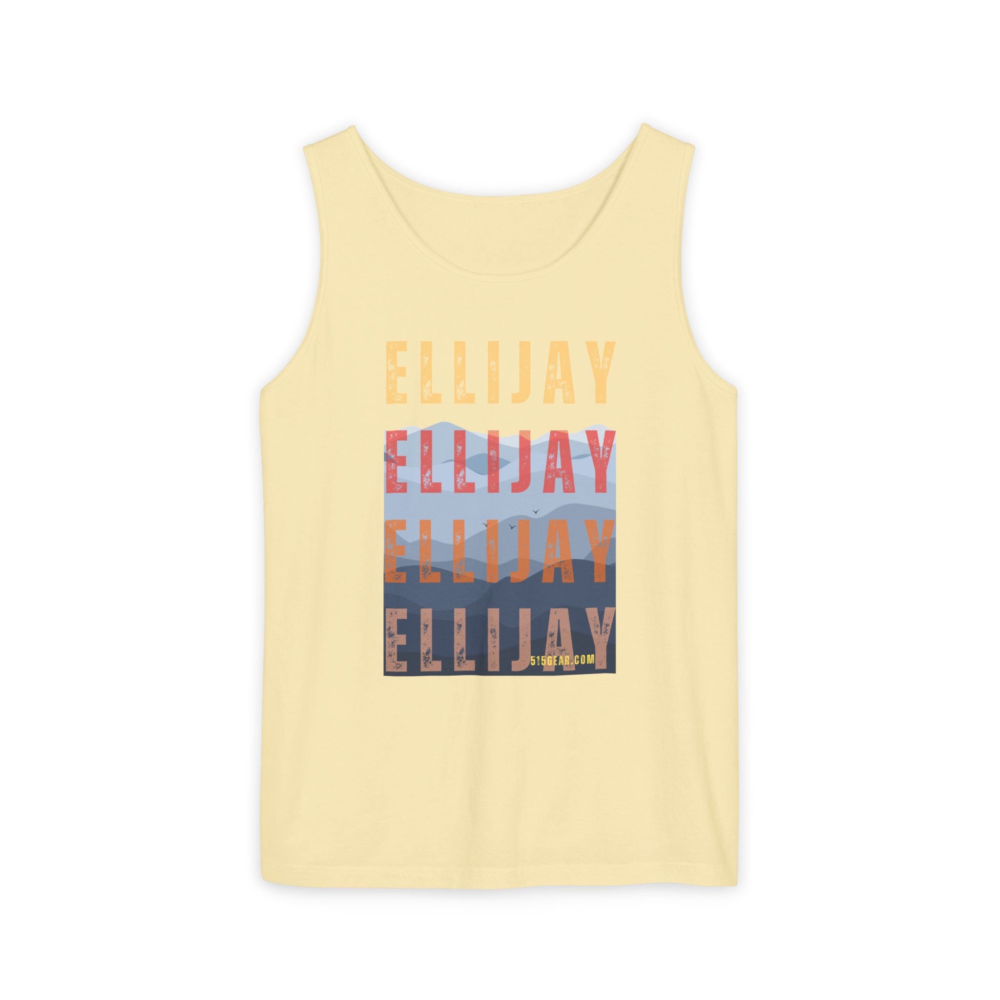 unisex tank-top, mountains graphic, by 515 Gear | Ellijay, GA | cotton tank perfect for casual hikes and workouts