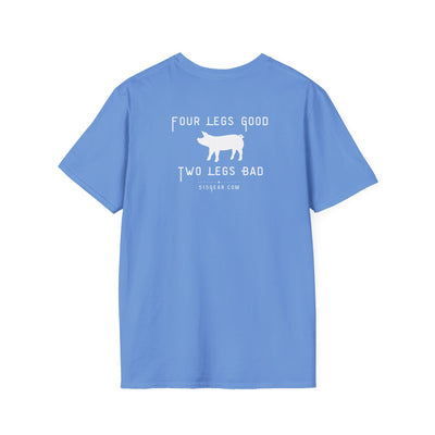 unisex adult t-shirt, satirical reference for “Orwellian” lovers | 515Gear.com | anyone love Animal Farm?