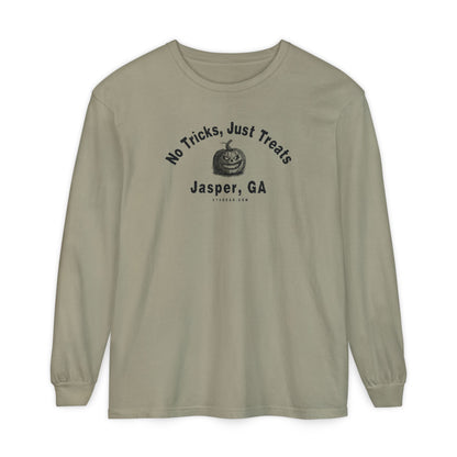 "No Tricks, Just Treats" Jasper, GA Halloween Long Sleeve T-Shirt