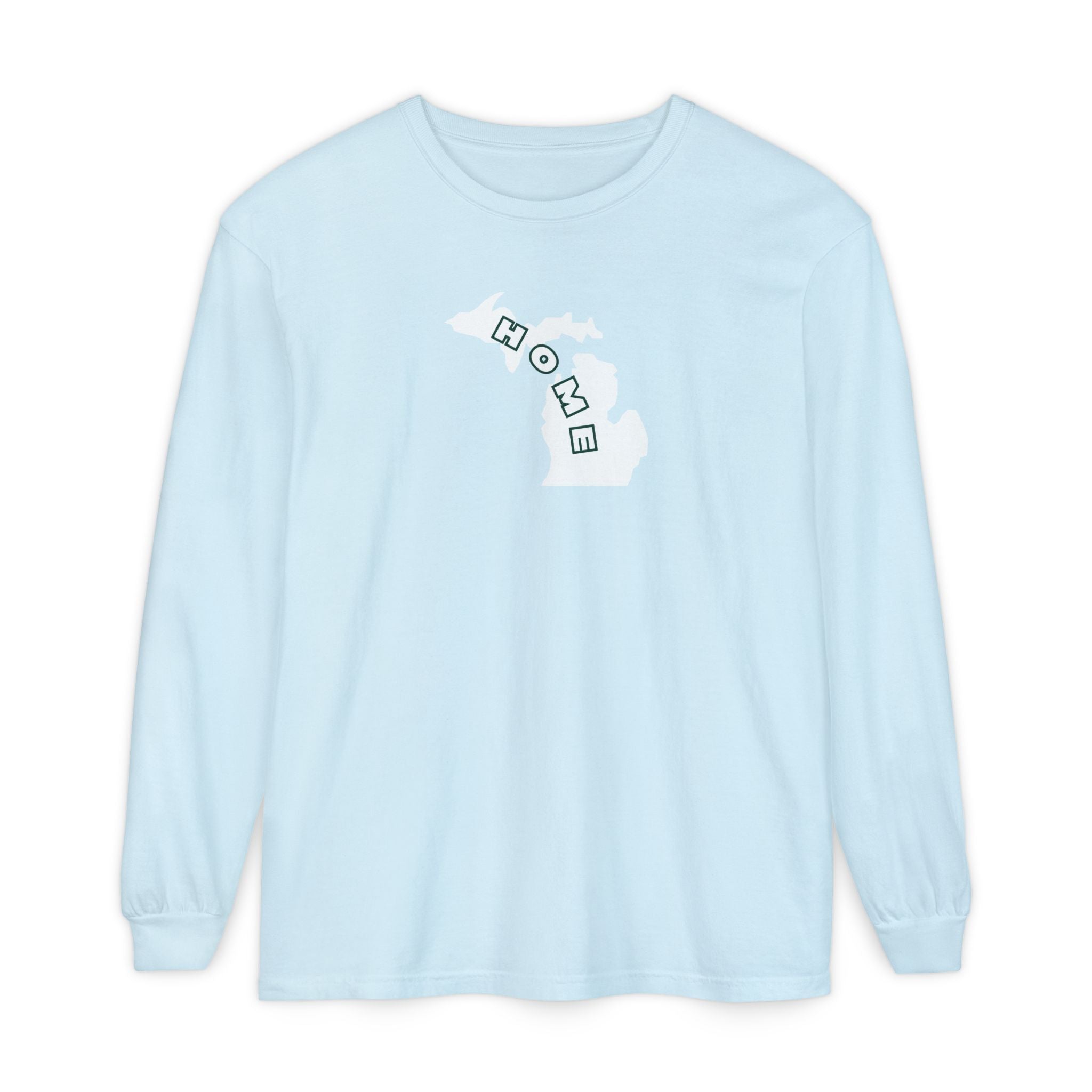 Home in Michigan Long Sleeve Comfort Colors T-Shirt