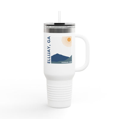 40 oz Travel Mug, Sunshine Graphic by 515Gear.com | Ellijay, GA | Soak up the Sun!