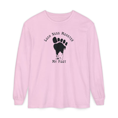 Loch Ness Monster My Foot - Bigfoot Long Sleeve T-Shirt