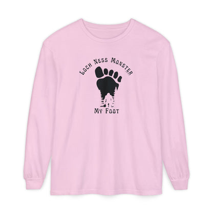 Loch Ness Monster My Foot - Bigfoot Long Sleeve T-Shirt