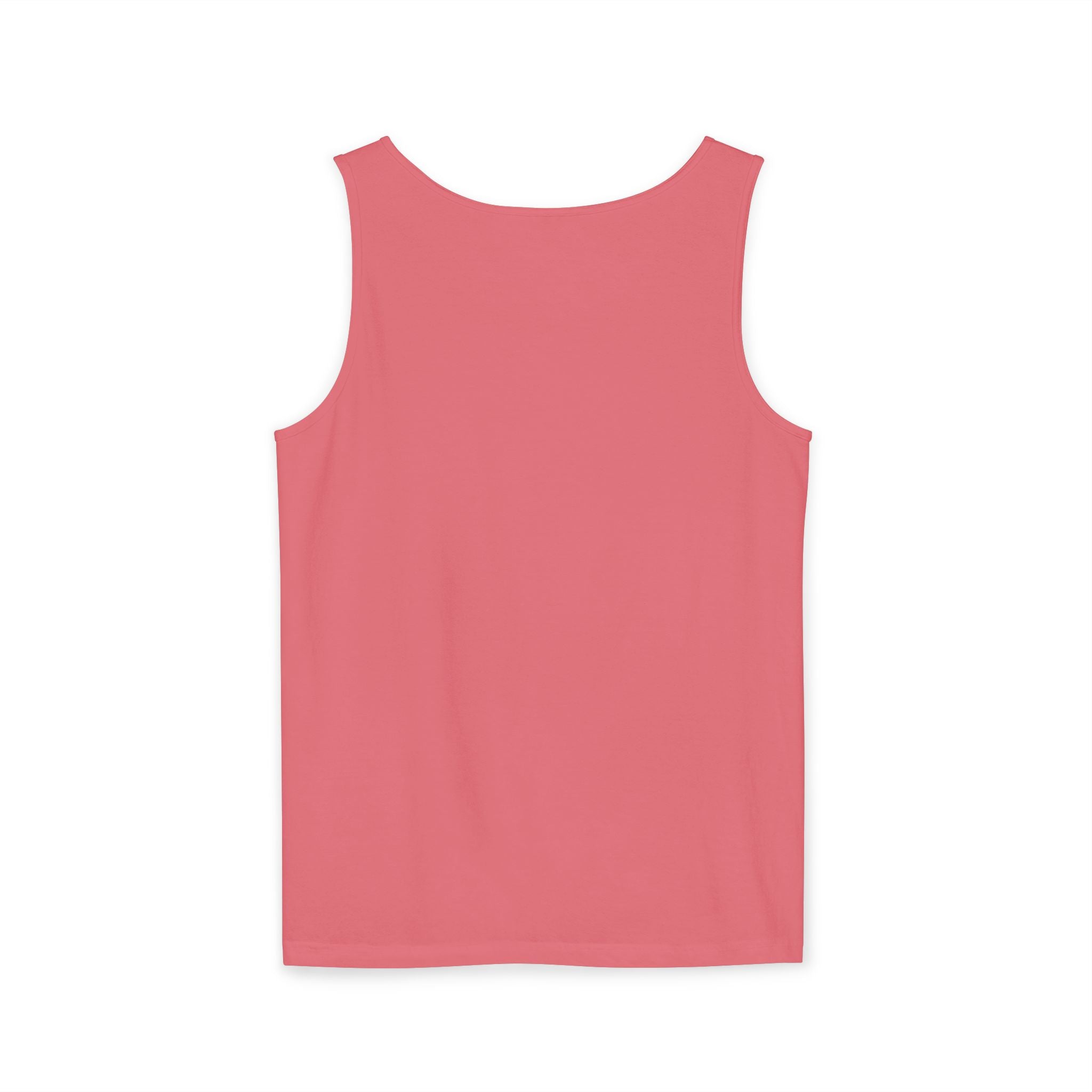 Red tank top on a white background
