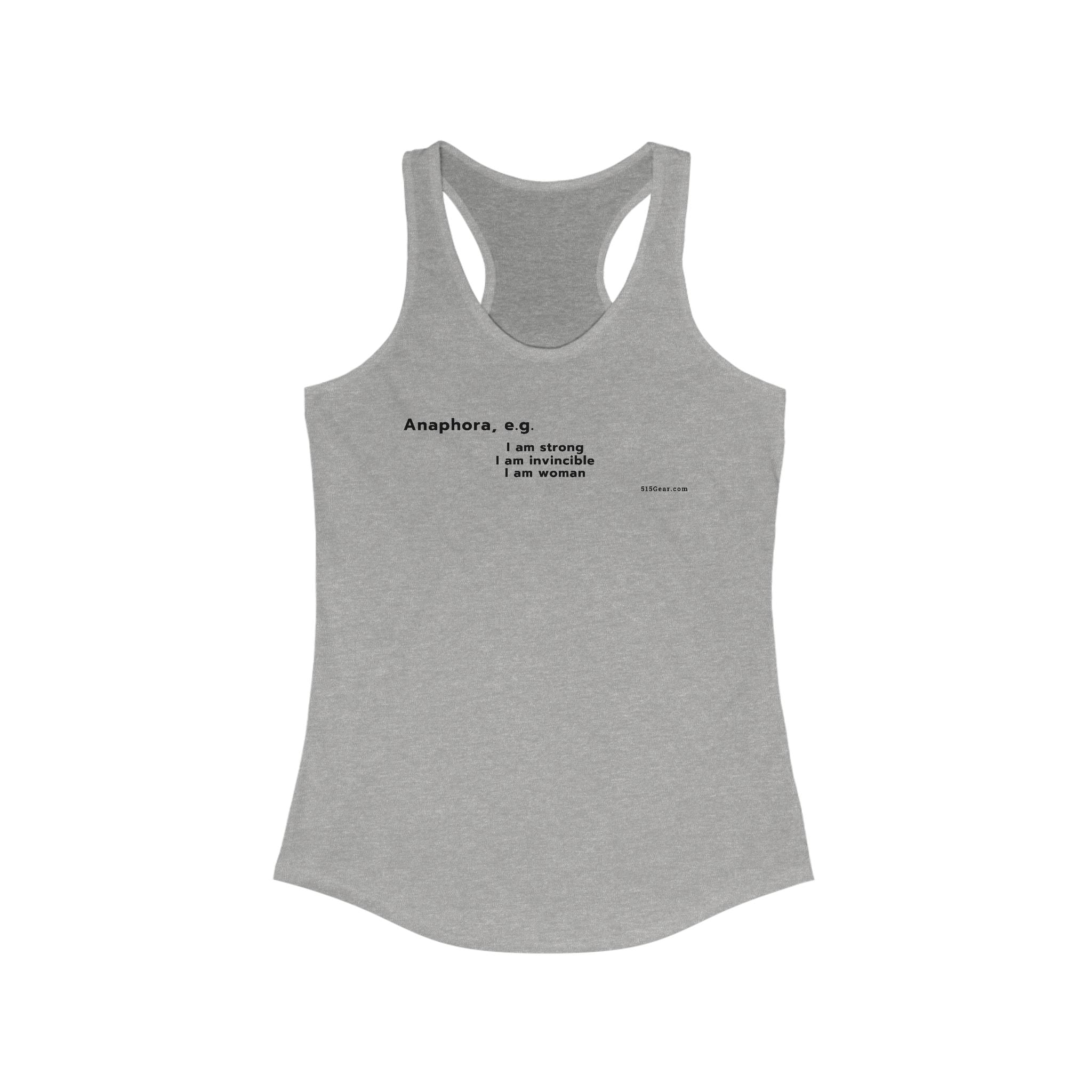 Word Play - Anaphora "I am" Women's Tank