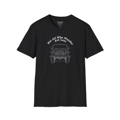 Unisex Adult T-shirt, cool Jeep Graphic | by 515Gear.com | Not all who wander are lost