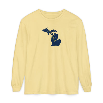 Home in Michigan Long Sleeve Comfort Colors T-Shirt