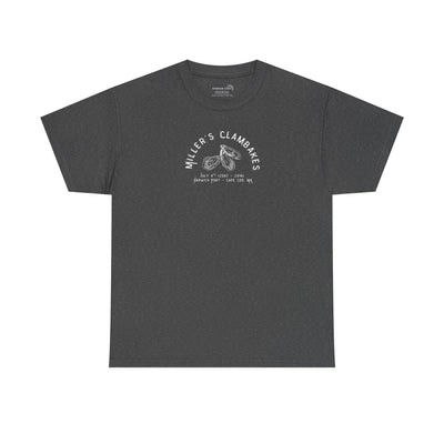Miller’s Clambakes Cape Cod, MA Unisex Heavy Cotton Tee