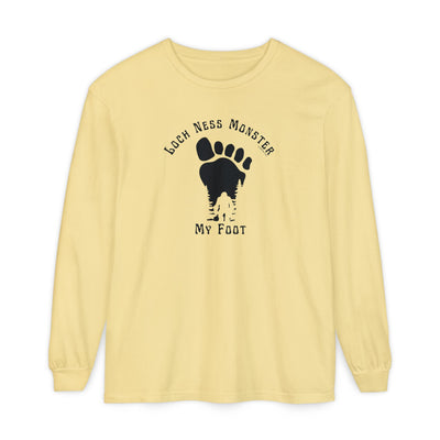 Loch Ness Monster My Foot - Bigfoot Long Sleeve T-Shirt
