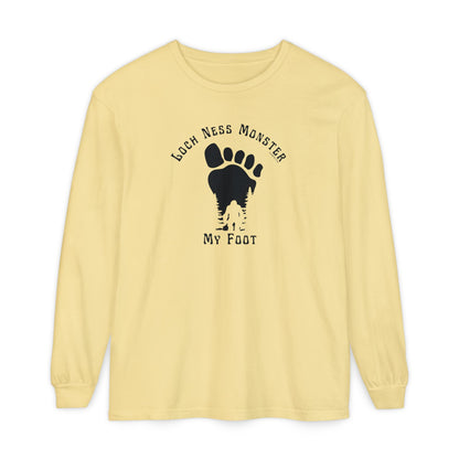 Loch Ness Monster My Foot - Bigfoot Long Sleeve T-Shirt