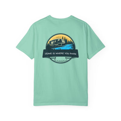 Unisex Adult T-shirt, RV design by 515Gear.com | Blairsville, GA | Home is where you park!