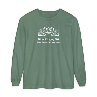 Blue Ridge - Hike More Stress Less - Long Sleeve T-Shirt