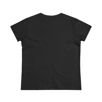 Black t-shirt on a white background