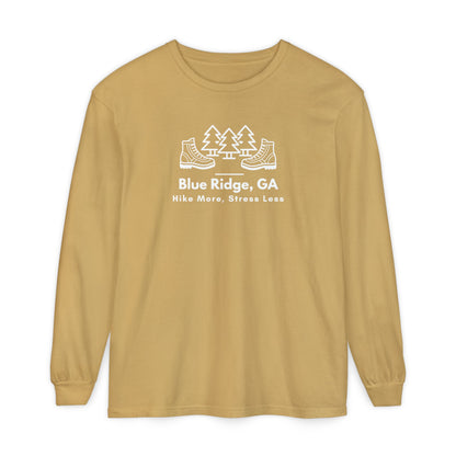 Blue Ridge - Hike More Stress Less - Long Sleeve T-Shirt
