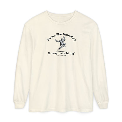 Dance Like Nobody's Sasquatching - Comfort Colors Unisex Long Sleeve T-Shirt by 515Gear.com