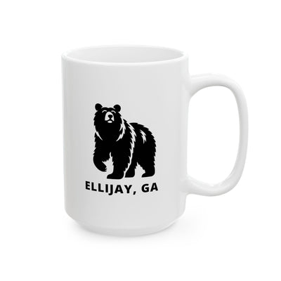 Mug, Black Bear Graphic, by 515Gear.com | Ellijay, GA | Don’t feed the bears!