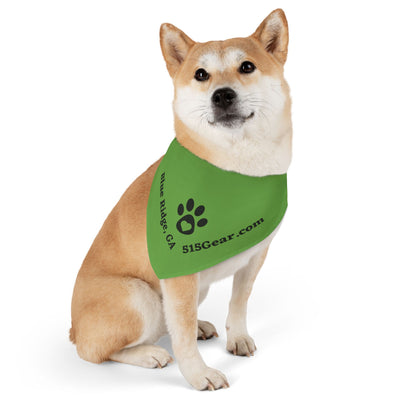 Dog Bandana, by 515 Gear.com | Blue Ridge, GA |  Green Bling for your favorite pup!