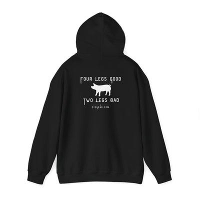unisex adult hoodie, satirical reference for “Orwellian” lovers | 515Gear.com | anyone love Animal Farm?