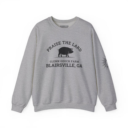 Sweatshirt, Praise the Lard Design, 515Gear.com | Blairsville, GA | Glenn Gooch Farm