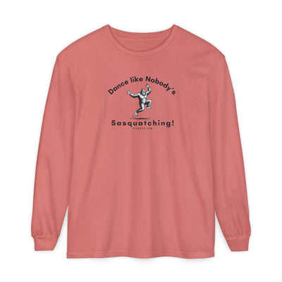 Dance Like Nobody's Sasquatching - Comfort Colors Unisex Long Sleeve T-Shirt by 515Gear.com