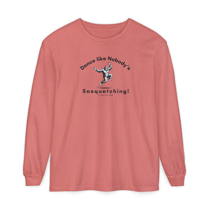 Dance Like Nobody's Sasquatching - Comfort Colors Unisex Long Sleeve T-Shirt by 515Gear.com