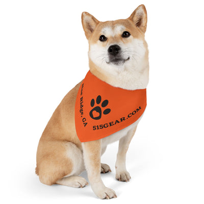 Dog Bandana, by 515 Gear.com | Blue Ridge, GA |  Orange Bling for your favorite pup!