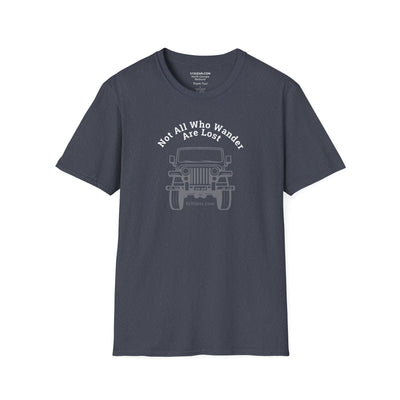 Unisex Adult T-shirt, cool Jeep Graphic | by 515Gear.com | Not all who wander are lost