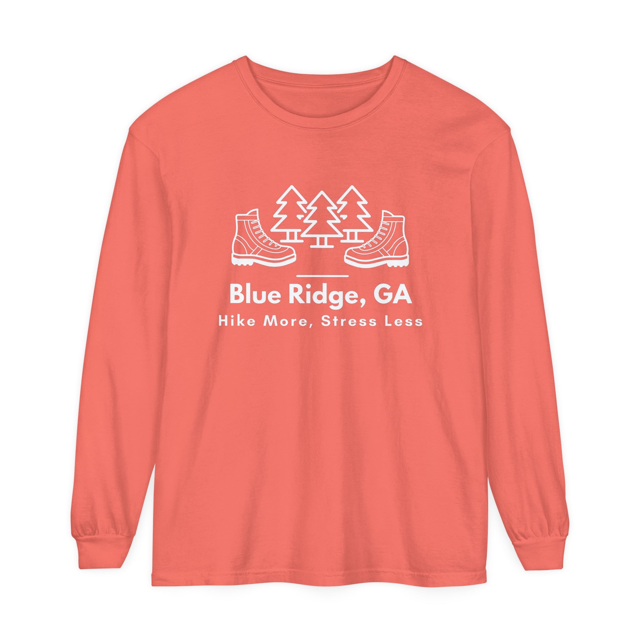 Blue Ridge - Hike More Stress Less - Long Sleeve T-Shirt