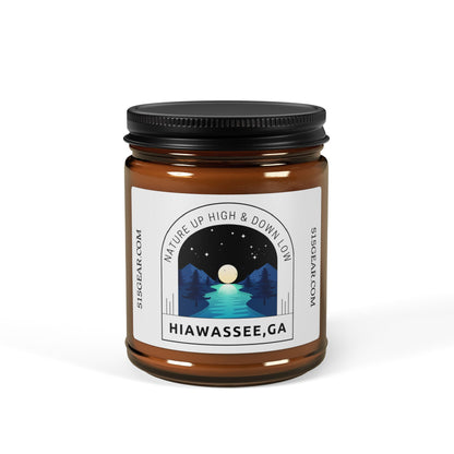 Hiawassee Scented Soy Candle (9 oz Amber Jar)