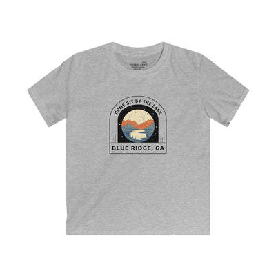Kid’s T-Shirt, Come sit by the lake Design by 515Gear.com | Blue Ridge, GA | Boating, Fishing and Swimming!