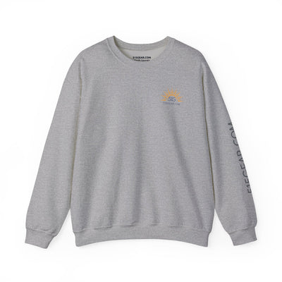 Crewneck sweatshirt, graphic on back featuring mountain range  | by 515gear.Com | 