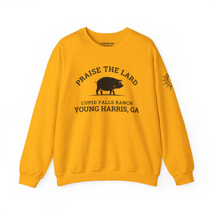 Young Harris, Praise the Lard, Cupid Falls Ranch - Heavy Blend™ Crewneck Sweatshirt