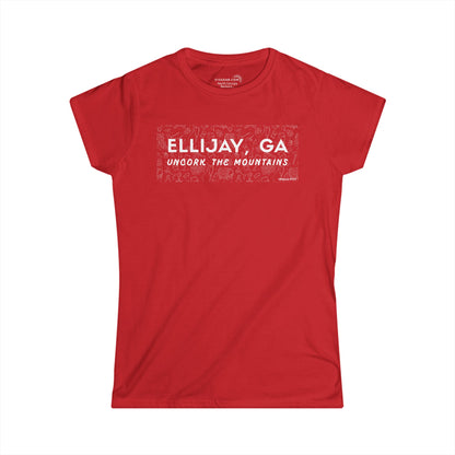 Women’s t-shirt by 515Gear.com | Ellijay, GA | Uncork with vineyard lifestyle graphic perfect for girls’ weekends