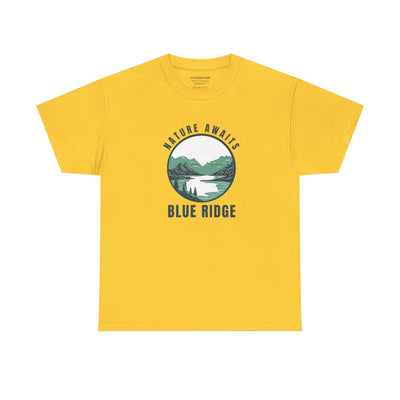 Unisex Adult T-shirt, Nature Awaits, by 515Gear.com | Blue Ridge, GA | North GA Beckons!